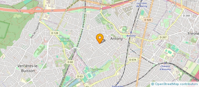 localisation de l'entreprise ASSOC SYMPHONIQUE ET CHORALE D'ANTONY à ANTONY