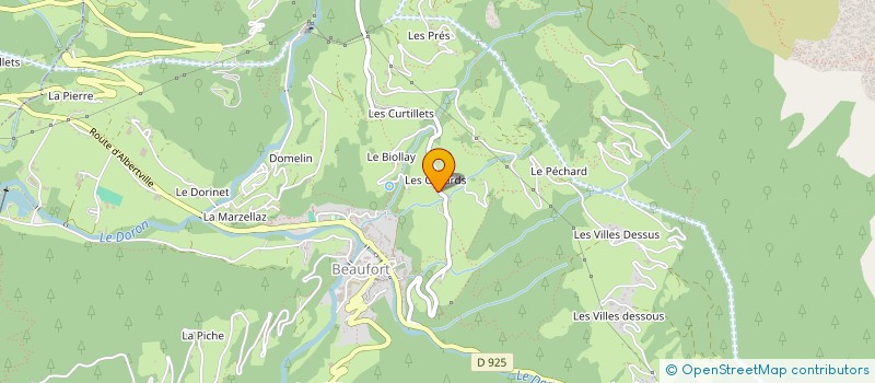 localisation de l'entreprise ASSOC SYND AUTOR AMENEE EAU POTAB CURTI à BEAUFORT