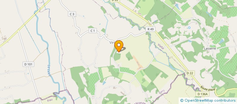 localisation de l'entreprise ASSOC SYND AUTOR ASSAINISSEMENT MANADE à RISCLE