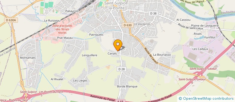 localisation de l'entreprise ASSOC SYND AUTOR IRRIG SAINT SULPICE  SAINT-SULPICE-LA-POINTE