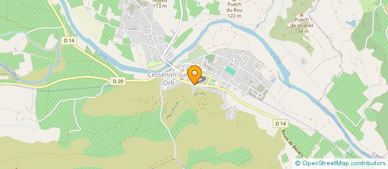 localisation de l'entreprise ASSOC SYND AUTOR POUR DEFEN RIVE DROITE à CESSENON-SUR-ORB