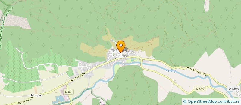 localisation de l'entreprise ASSOC SYND AUTOR POUR DEFEN RIVES CONTRE  CHATILLON-EN-DIOIS