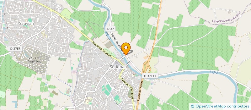 localisation de l'entreprise ASSOC SYND AUTOR POUR IRRIG TENEM CHEMIN à SERIGNAN
