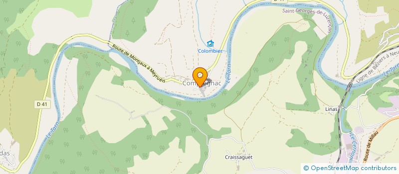 localisation de l'entreprise ASSOC SYND AUTORISEE AMENEE EAU LA ROQUE à LA ROQUE-SAINTE-MARGUERITE