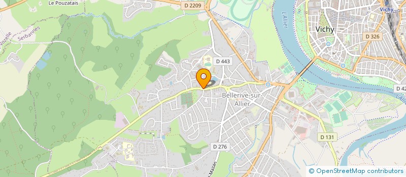 localisation de l'entreprise ASSOC SYND AUTORISEE DE CHANTEMERLE à BELLERIVE-SUR-ALLIER