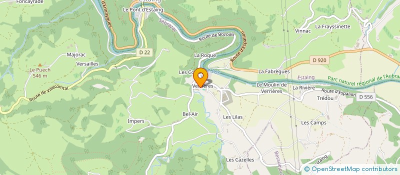 localisation de l'entreprise ASSOC SYND AUTORISEE DRAINAGE DU NAYRAC  LE NAYRAC