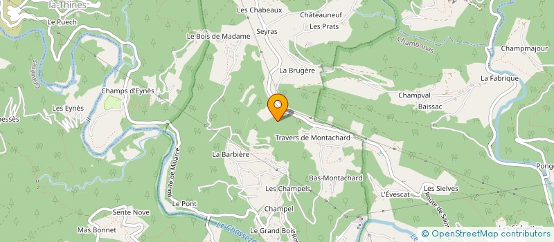 localisation de l'entreprise ASSOC SYND AUTORISEE DU CANAL DE VOMPDES à CHAMBONAS