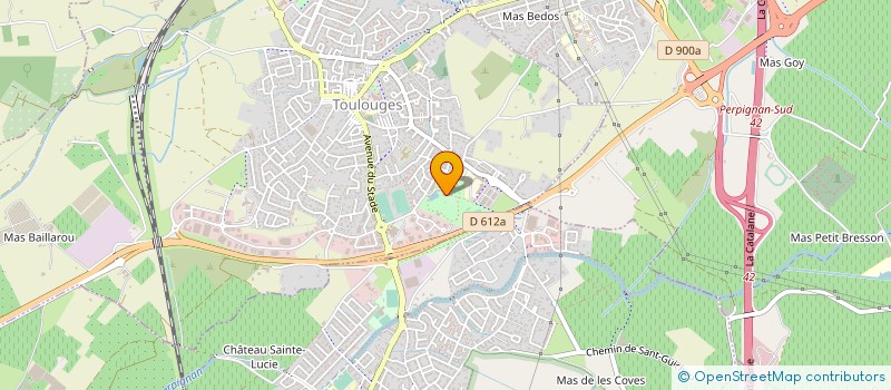 localisation de l'entreprise ASSOC SYND AUTORISEE DU CANAL DES MUNYAS  TOULOUGES