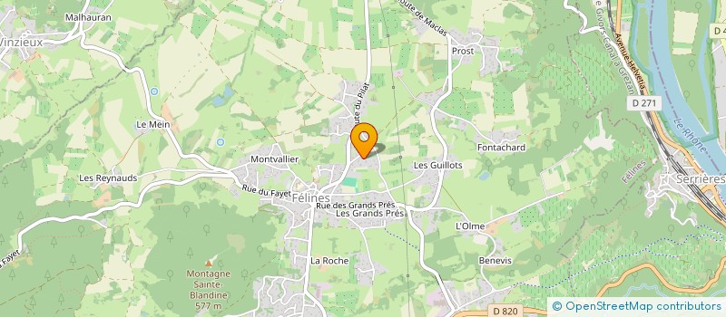 localisation de l'entreprise ASSOC SYND AUTORISEE DU MERLET A CHARNAS à CHARNAS