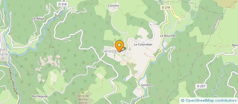 localisation de l'entreprise ASSOC SYND AUTORISEE DU TRAVERS DE BISES à GENESTELLE