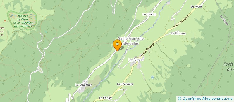 localisation de l'entreprise ASSOC SYND DE DRAINAGE & ASSAINISS à BELLECOMBE-EN-BAUGES