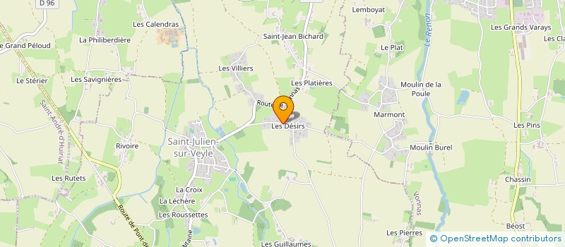 localisation de l'entreprise ASSOC SYND DES APICULTEURS  SAINT-JULIEN-SUR-VEYLE