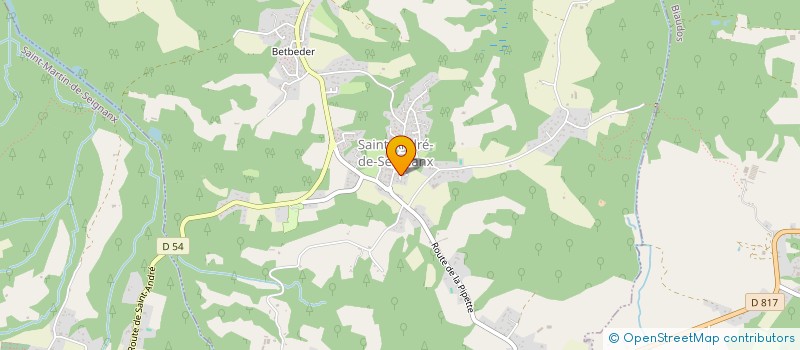 localisation de l'entreprise ASSOC SYND DES BARTHES RIVE DROITE ADOUR  SAINT-MARTIN-DE-SEIGNANX