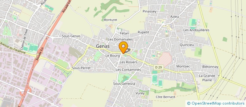 localisation de l'entreprise ASSOC SYND DOMAINE DE GRACET  GENAS