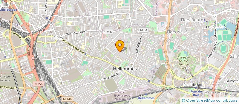 localisation de l'entreprise ASSOC SYND INTERPROF CFDT RETRAITES PRE-RETRAITES AYANTS-DROIT D'HELLEMMES à LILLE