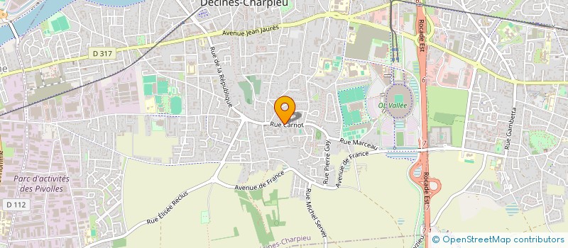 localisation de l'entreprise ASSOC SYND LIBRE LA COLLINE AUX MURIERS  DECINES-CHARPIEU