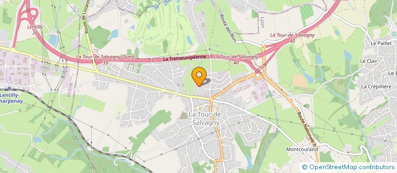 localisation de l'entreprise ASSOC SYND LIBRE LOT DES ROCHES  LA TOUR DE SALVAGNY