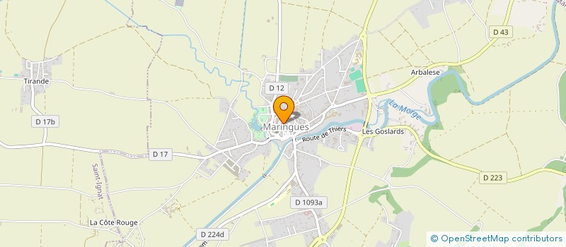 localisation de l'entreprise ASSOC SYNDIC AUTO LES BRESSONS  JOZE