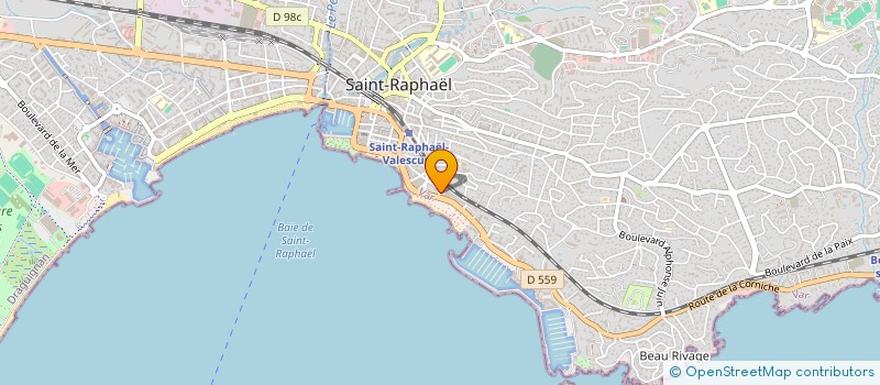 localisation de l'entreprise ASSOC SYNDIC AUTORISE PROPRIET à SAINT RAPHAEL