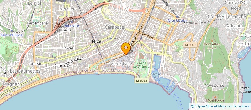 localisation de l'entreprise ASSOC SYNDIC CHOMEURS  ALPES MARITIMES  NICE