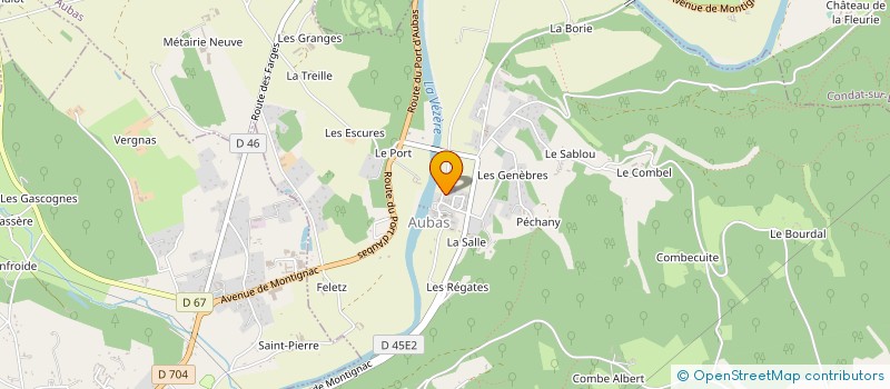 localisation de l'entreprise ASSOC SYNDIC LIBRE IRRIGAT VERGNAT à AUBAS