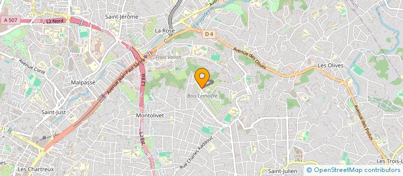 localisation de l'entreprise ASSOC SYNDIC LIBRE LA PIGNATELLE à MARSEILLE