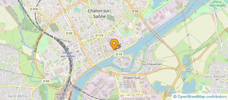 localisation de l'entreprise ASSOC SYNDIC LIBRE RUE CHATELET N9 à CHALON-SUR-SAONE