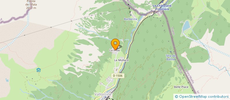 localisation de l'entreprise ASSOC SYNDICALE AUTORISEE DU PLAN ENVERS à VALLORCINE