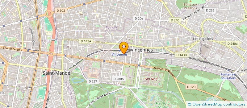 localisation de l'entreprise ASSOC SYNDICALE DEPARTEMEN INTERP CFDT à VINCENNES