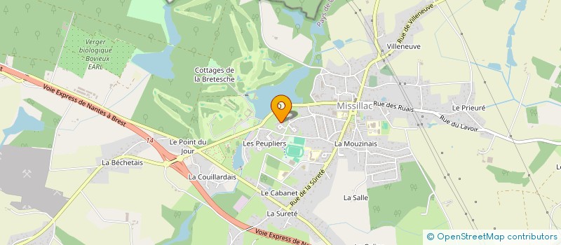 localisation de l'entreprise ASSOC SYNDICALE DOMAINE LA BRETECSCHE à MISSILLAC