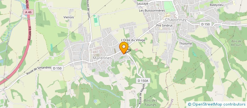 localisation de l'entreprise ASSOC SYNDICALE LE CHENE  MARENNES