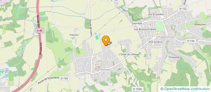 localisation de l'entreprise ASSOC SYNDICALE LE COLOMBIER  MARENNES