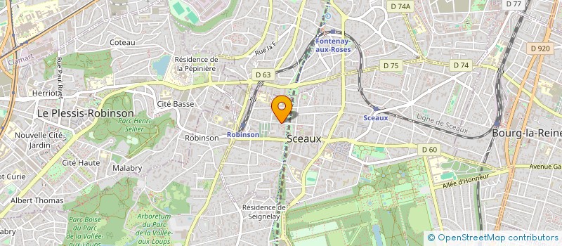 localisation de l'entreprise ASSOC SYNDICALE LIBRE 20 CLOS ST MARCEL à SCEAUX