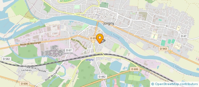localisation de l'entreprise ASSOC SYNDICALE PHARMACIENS DE L YONNE à JOIGNY