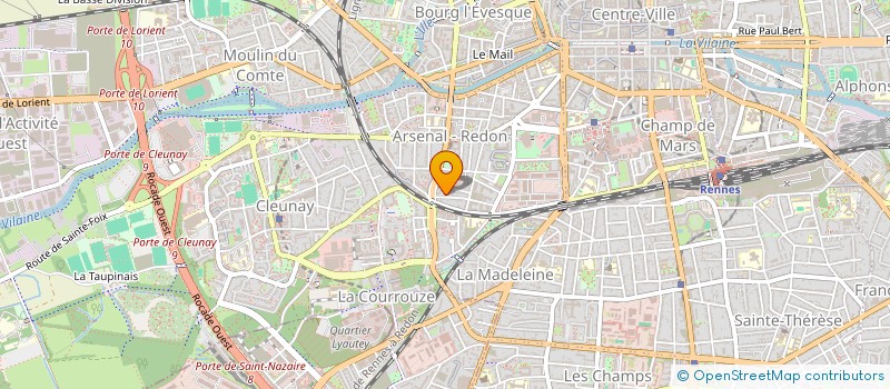 localisation de l'entreprise ASSOC T.E.D - TOUS ENSEMBLE ET DIFFERENTS à RENNES