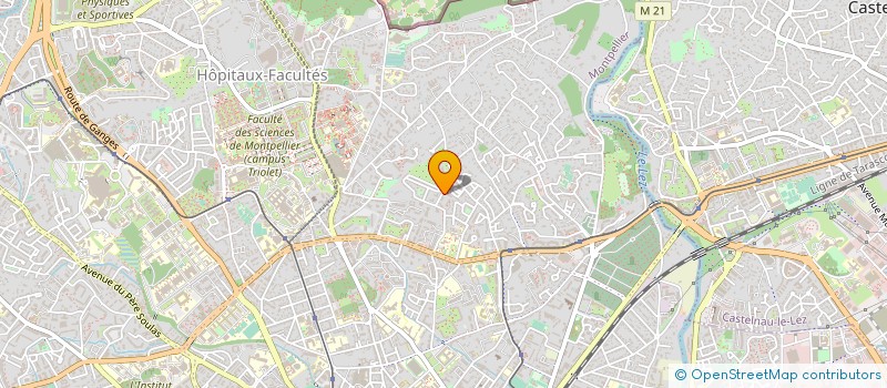 localisation de l'entreprise ASSOC TAE KWON DO MONTPELLIER ET BANLIEU  MONTPELLIER