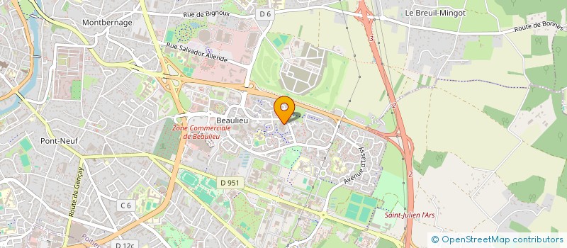 localisation de l'entreprise ASSOC TANGUEANDO POITIERS à POITIERS