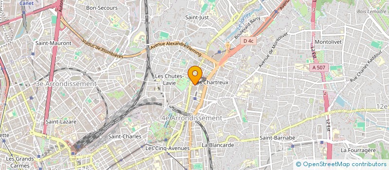 localisation de l'entreprise ASSOC TANGUY ATTITUDE à MARSEILLE 4EME