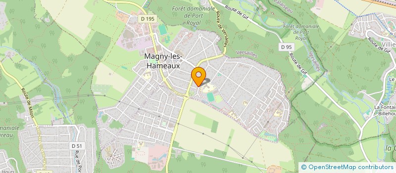 localisation de l'entreprise ASSOC TAPAGE NOCTURNE  MAGNY-LES-HAMEAUX