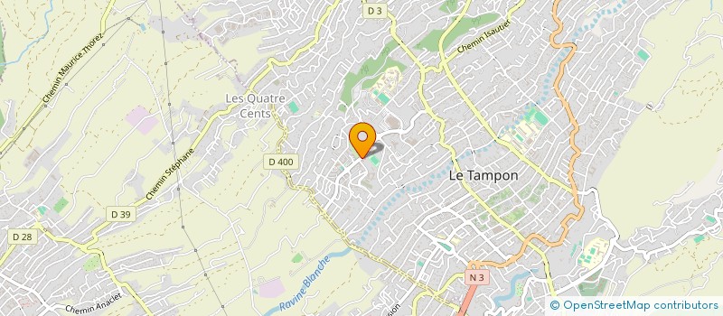 localisation de l'entreprise ASSOC TEC TEC BAND REUNION  LE TAMPON