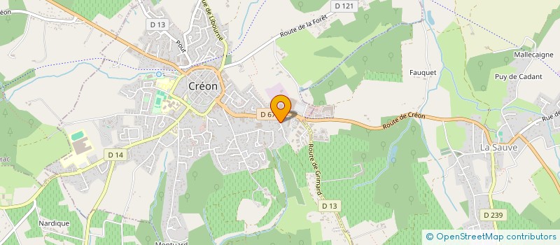 localisation de l'entreprise ASSOC TECHNIQUE DU NEGOCE AGRICOLE  CREON