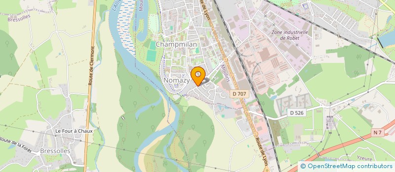 localisation de l'entreprise ASSOC TECHNIQUES COMME MOULINS PROMOTION à MOULINS