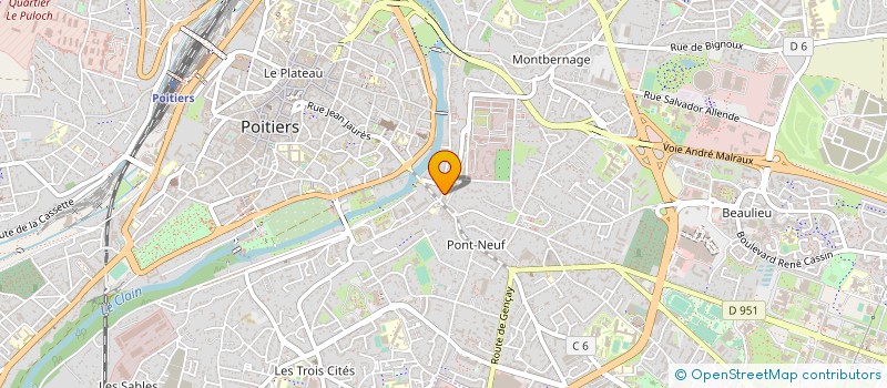 localisation de l'entreprise ASSOC TEMPS DEM à POITIERS
