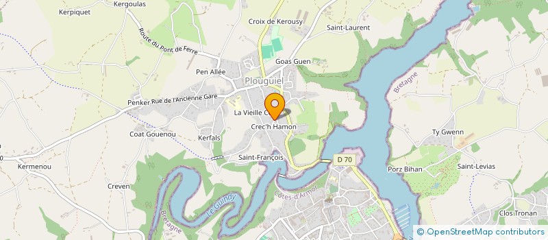 localisation de l'entreprise ASSOC TENNIS CLUB DE TREGUIER à TREGUIER