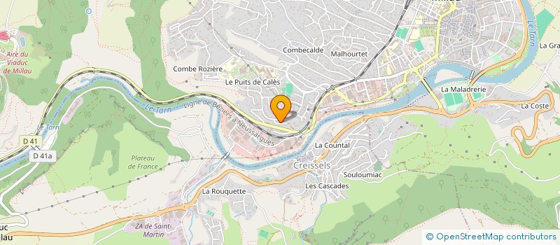 localisation de l'entreprise ASSOC TETE DE L ART à MILLAU