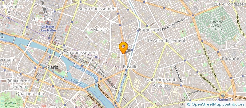 localisation de l'entreprise ASSOC THEATRE 73 à PARIS