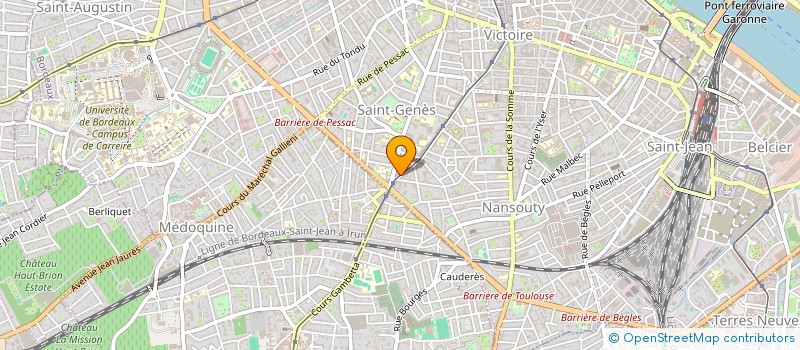 localisation de l'entreprise ASSOC THERAPEUT LANGAGE COMMUNICATION à BORDEAUX