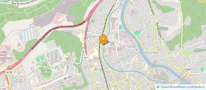 localisation de l'entreprise ASSOC TITEUF DEF PROTEC ANIMAUX DE CIE  MAXEVILLE