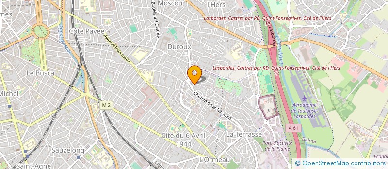 localisation de l'entreprise ASSOC TLSAINE YOGA RELAXATION RELATIONS  TOULOUSE