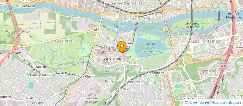 localisation de l'entreprise ASSOC TOURANGELLE ETUDIANTS EN DROIT à TOURS